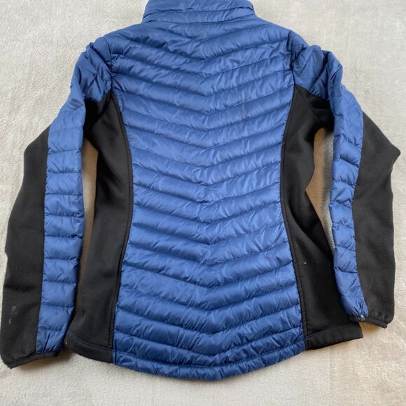 32 Degrees Heat Women's Down Puffer Jacket XS Blue & Black Quilted Winter - Picture 2 of 9